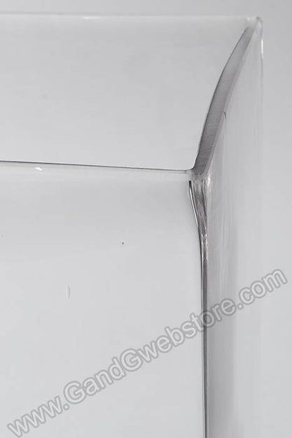 6" X 6" X 10" Glass Square Vase Clear