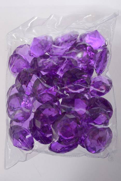 40mm Acrylic Diamond Purple Pkg/1lb