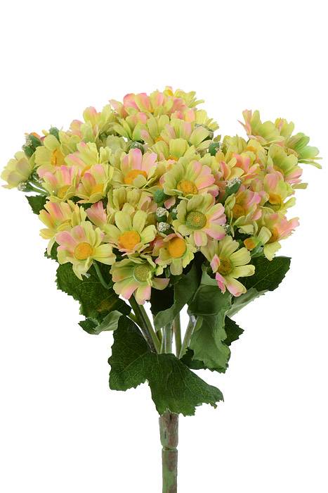 10" Silk Chrysanthemum Bush Green