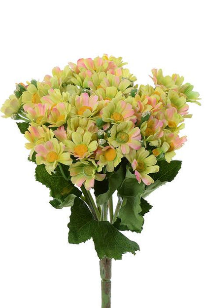 10" Silk Chrysanthemum Bush Green