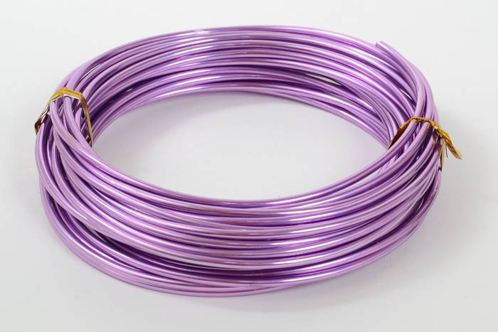 3mm X 10yds Aluminium Wire Lavender