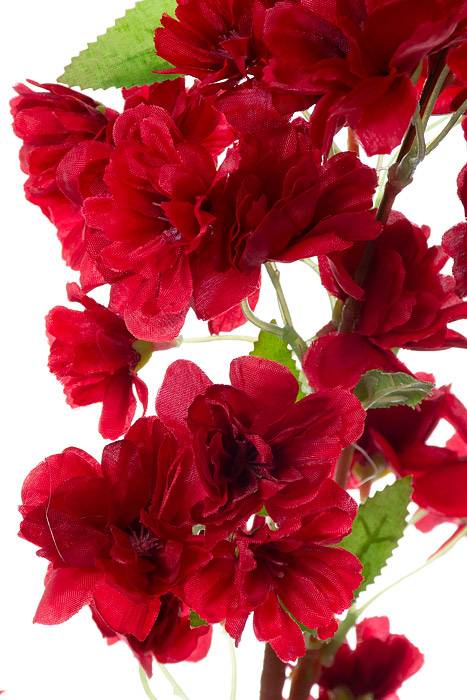 40" Silk Cherry Blossom Spray Red