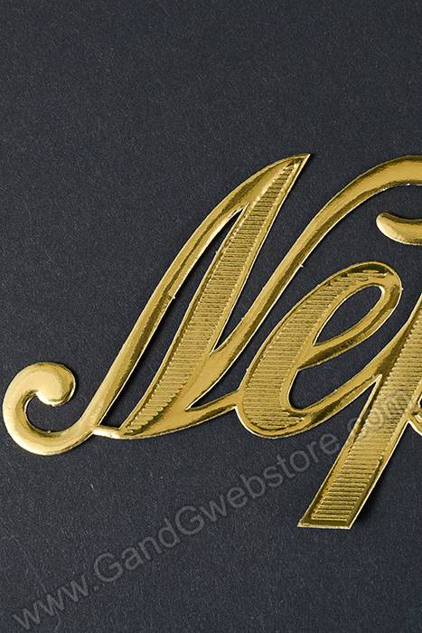 2.25" Large Paper "nephew" Gold Pkg/10