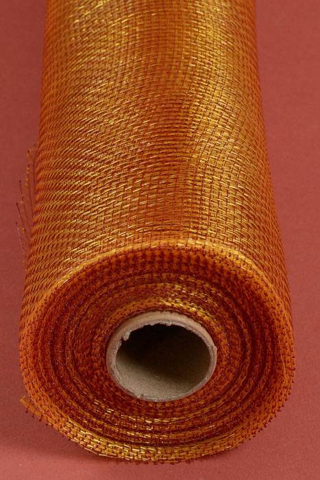 21" X 10yds Polyproplene Plastic Mesh Burgundy/gold