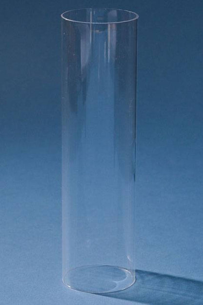 6" Plastic Cylinder Tube Clear Pkg/6