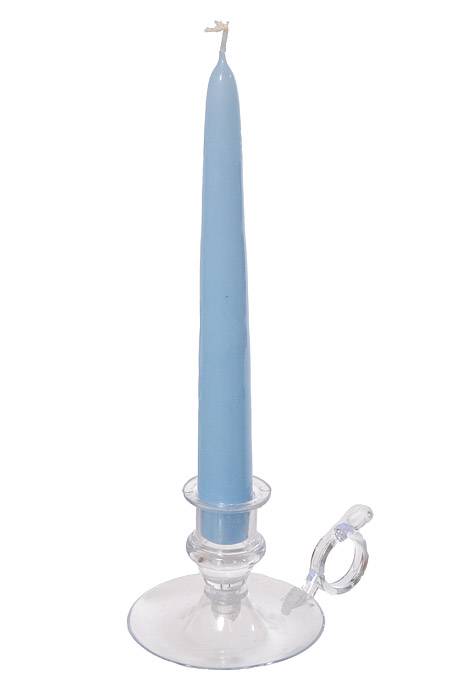 8" Patrician Taper Light Blue Box/12