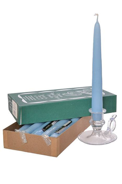 8" Patrician Taper Light Blue Box/12