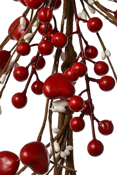 5Ft Valentines Day Heart Garland Red