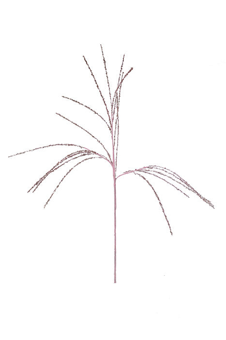 34" Sequin Willow Spray Rose Gold