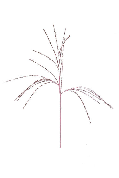 34" Sequin Willow Spray Rose Gold