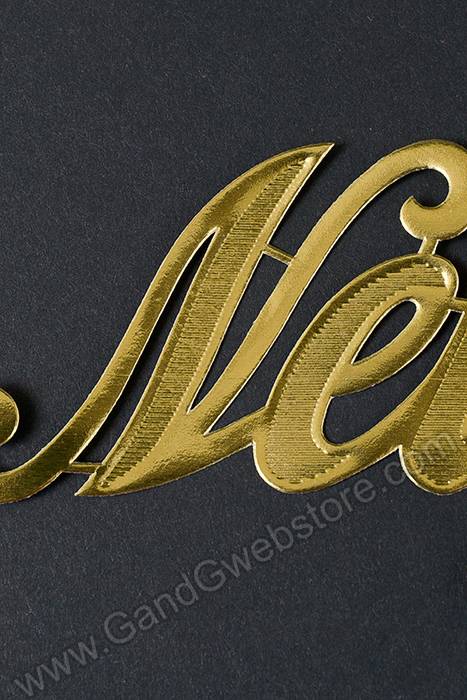 2.25" Large Paper "neighbors" Gold Pkg/10