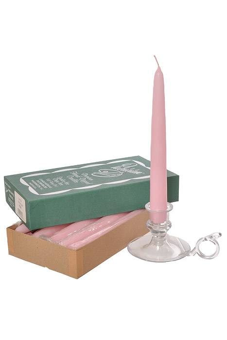 8" Patrician Taper Pink Box/12
