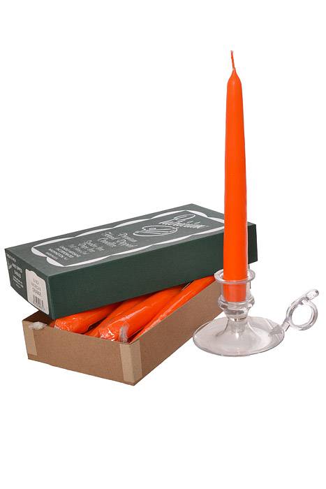 8" Patrician Taper Orange Box/12