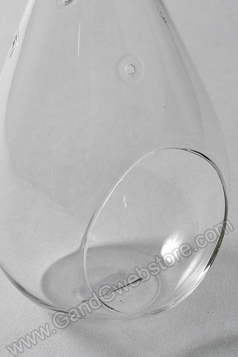7&quot; Glass Teardrop Terrarium W/hook Clear