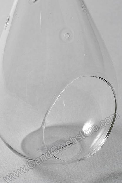 7&quot; Glass Teardrop Terrarium W/hook Clear