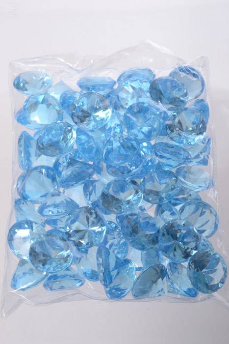 30mm Acrylic Diamond Light Blue Pkg/1lb