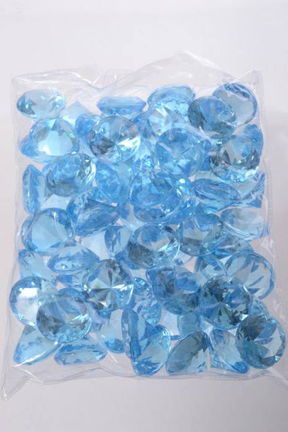 30mm Acrylic Diamond Light Blue Pkg/1lb