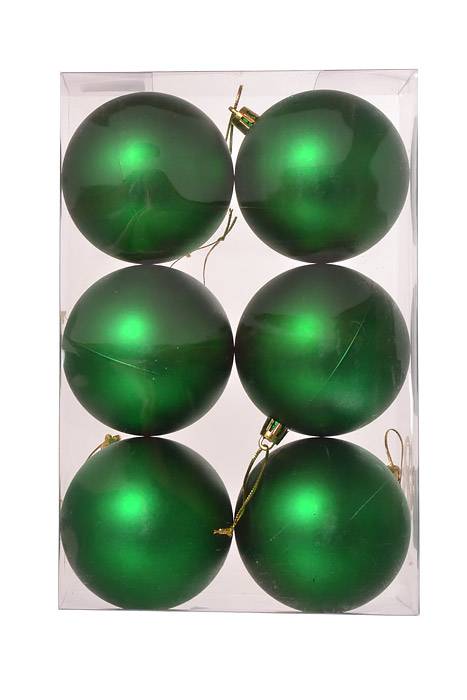 80 Mm Matt Plastic Ball Green Pkg/6