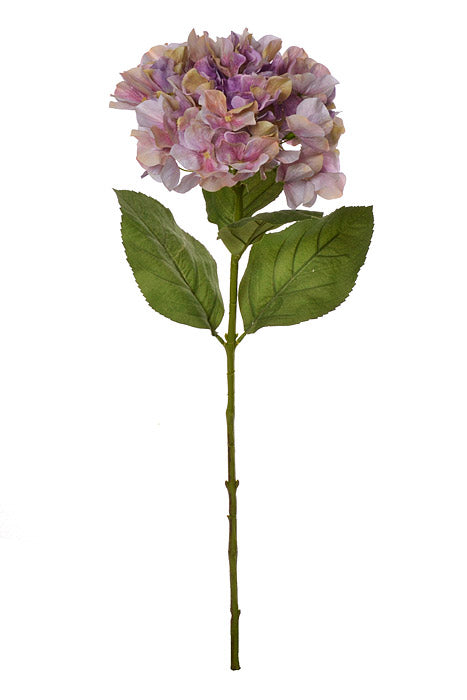 28" Silk Hydrangea Spray Purple/Pink