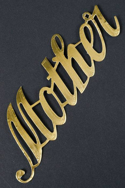 1.5" Large Paper "mother" Gold Pkg/10
