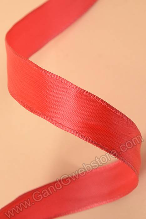 5/8" X 10yds Wired Satin Ribbon Red