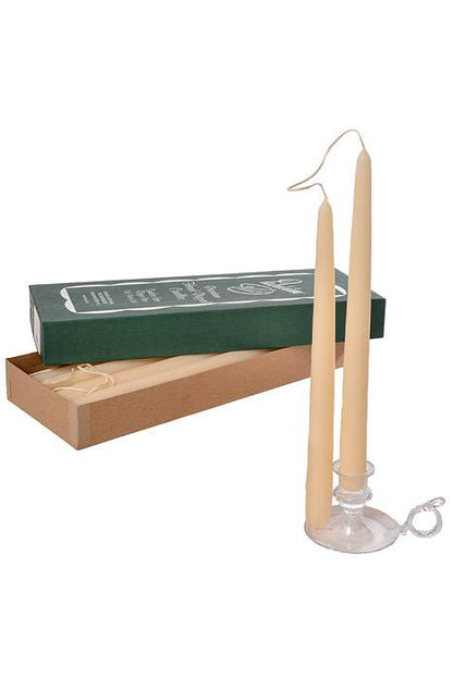 12" Joined Wick Taper Candle Ivory Pkg/12