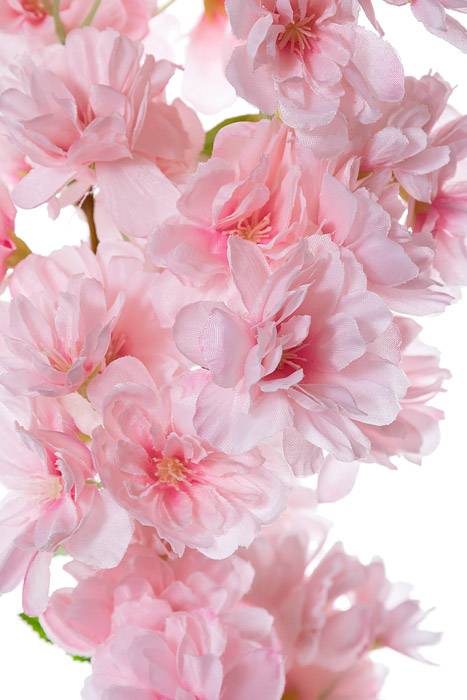 40" Silk Cherry Blossom Spray Light Pink
