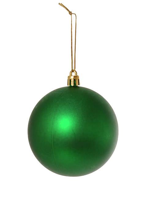80 Mm Matt Plastic Ball Green Pkg/6