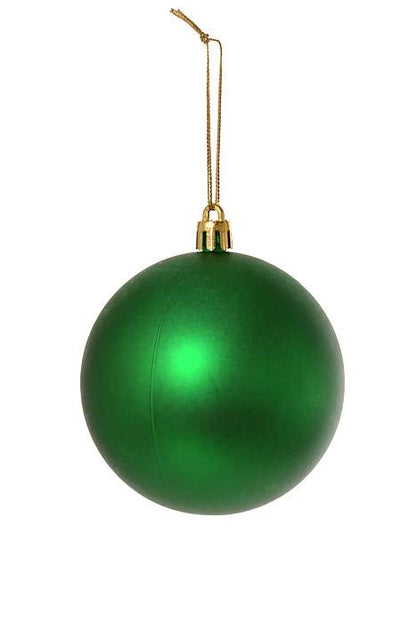 80 Mm Matt Plastic Ball Green Pkg/6