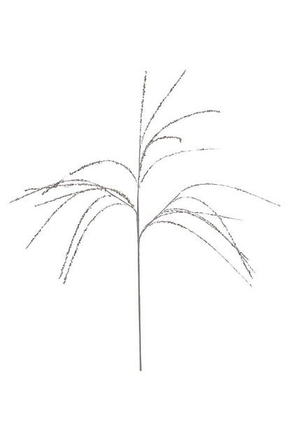 34" Sequin Willow Spray Silver