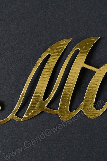 1.5" Large Paper "mother" Gold Pkg/10