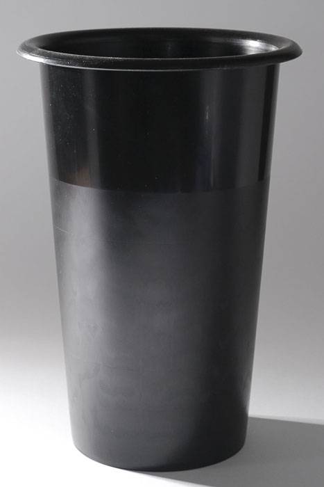 9&quot; X 14&quot; Plastic Stock Vase (Black)