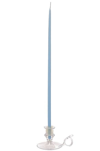 16&quot; Tiny Floral Taper Blue Pkg/12