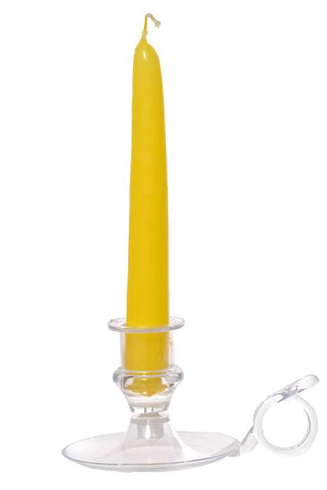 6" Patrician Taper Yellow Candle Box/12