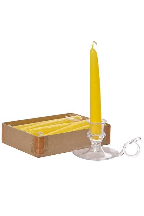 6" Patrician Taper Yellow Candle Box/12