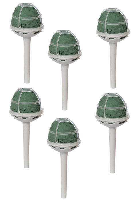 Medium Straight Wedding Belle Bouquet Holder White Pkg/6