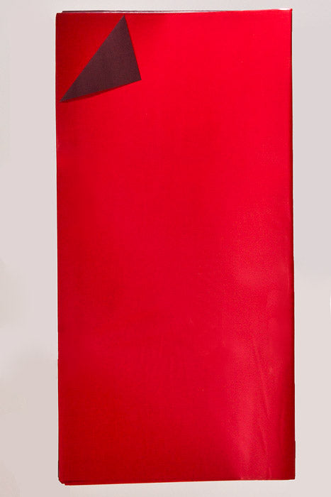 22.5" 2 Tone Waterproof Wrapping Paper Red/Burgundy Pkg/20