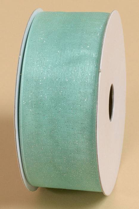 1.5" X 25yds Sugar Sheer Ribbon Aqua