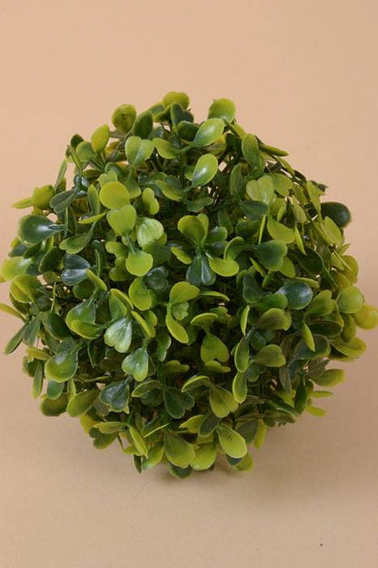 5" Plastic Boxwood Ball Green