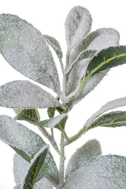 28" Lambs Ear Spray W/snow Green