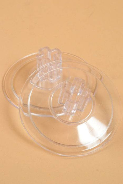 3.75" X 1.5" Universal Piece Clear Pkg/6