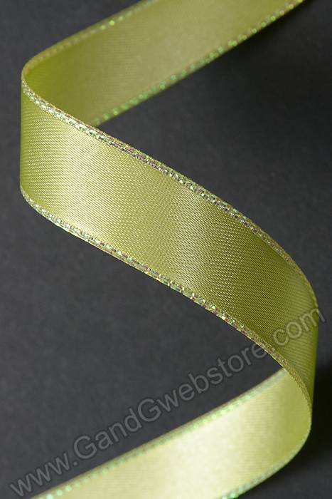 5/8" X 25yds Olivia Wired Ribbon Clean Green