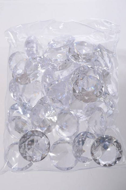 40mm Acrylic Diamond Clear Pkg/1lb