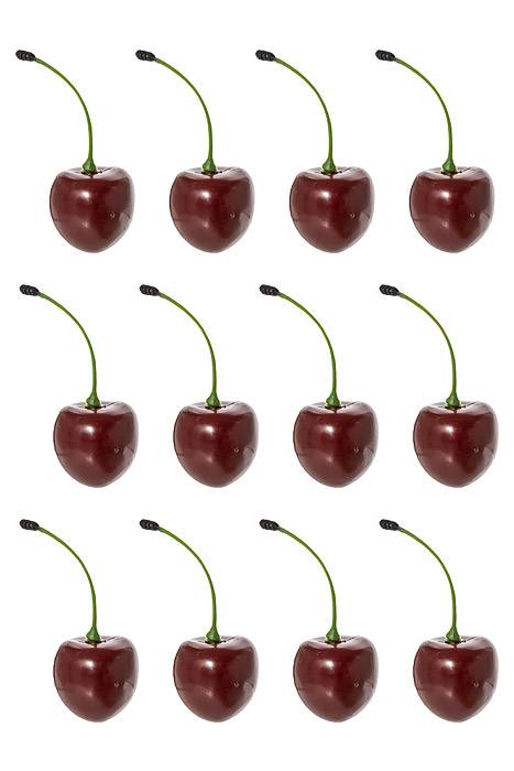 3" X 0.75" Mini Cherry Dark Red Pkg/12