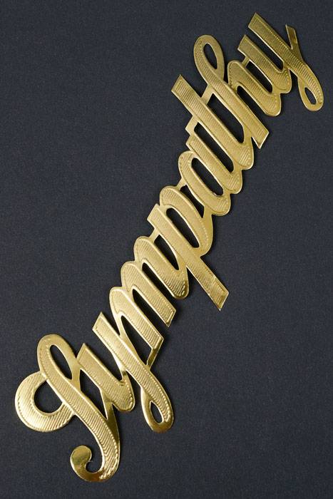 2.25" Large Paper "sympathy" Gold Pkg/10