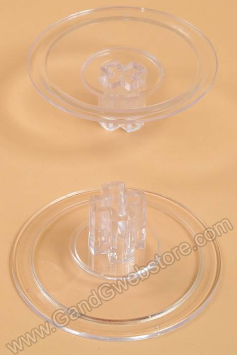 3.75" X 1.5" Universal Piece Clear Pkg/6