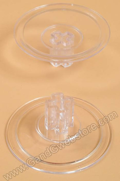 3.75" X 1.5" Universal Piece Clear Pkg/6