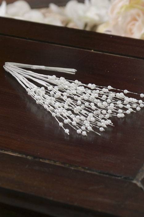 8" Pearl Spray White Pkg/12 Bundles