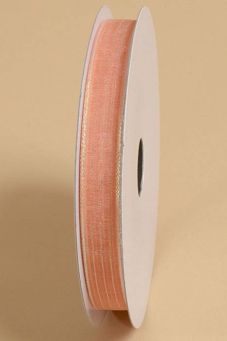 5/8" X 50yds Harmony Sheer Ribbon Peach