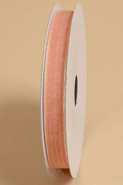 5/8" X 50yds Harmony Sheer Ribbon Peach